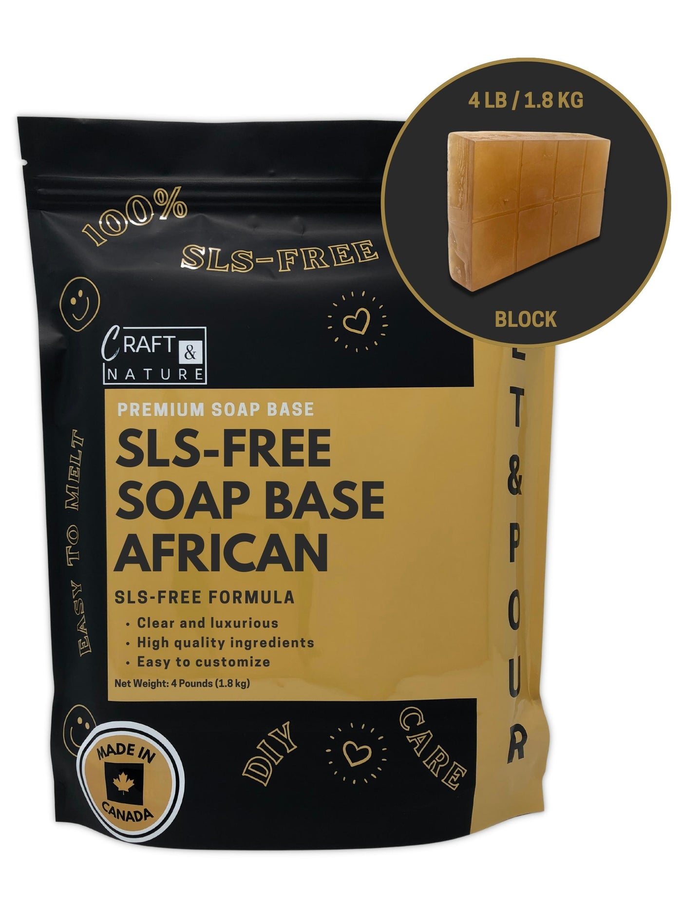 SLS Free Soap Base - African Black Soap